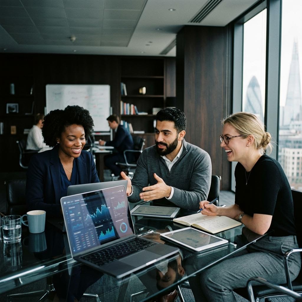 Mintforge Capital quantitative engineering team collaborating in London